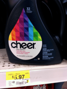 Cheer Laundry Detergent $2 off Coupon + Walmart Deal Makes it Just $3.97