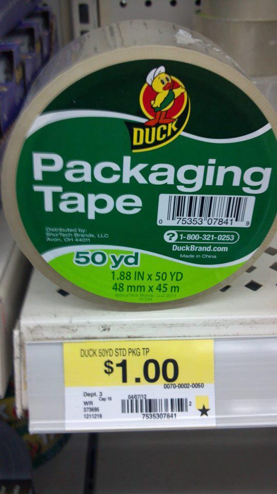 FREE Duck Brand Packaging Tape at Walmart