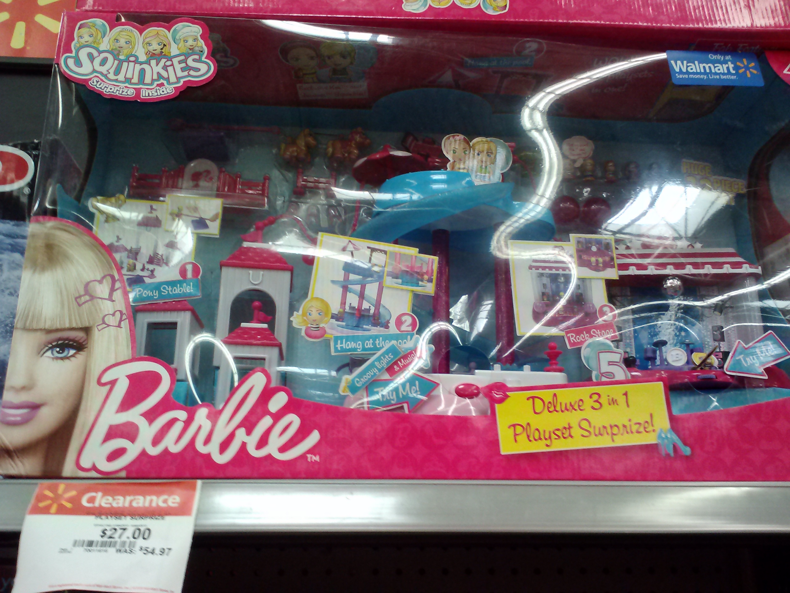 Clearance at Walmart! Barbie Deluxe 3 in 1 Playset 27.99 (Was 54.99)!