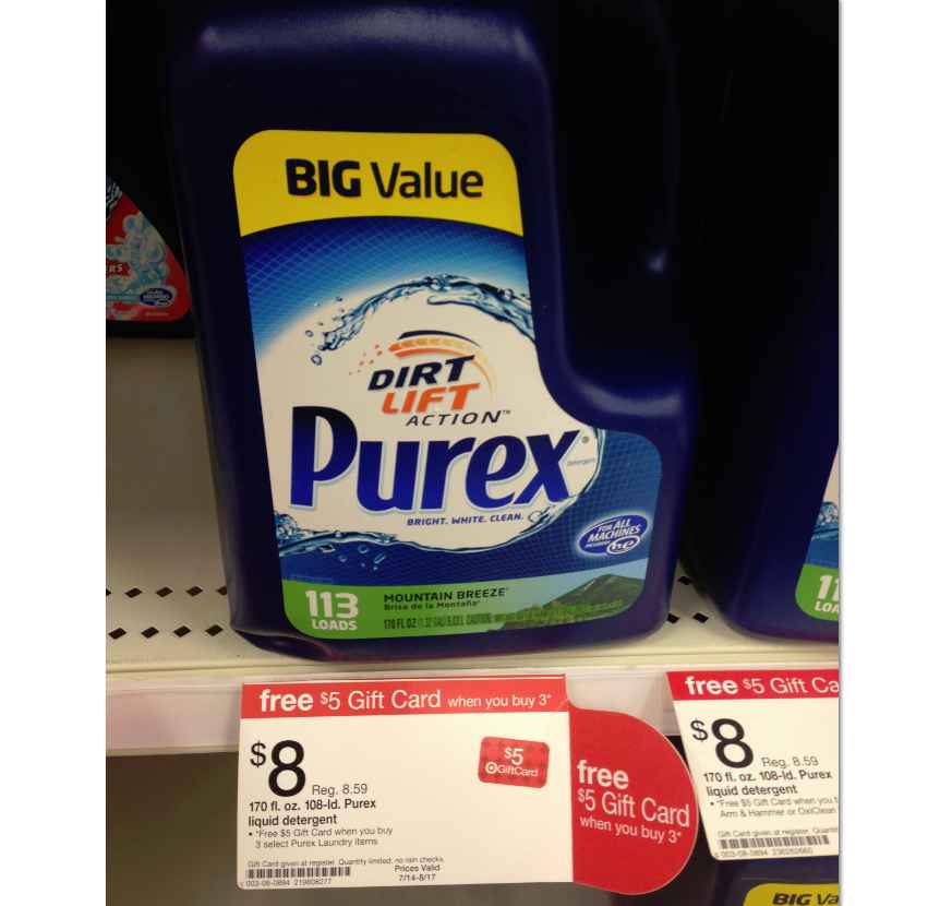 Purex Detergent Only 4.33 for the 113 Load Bottles at Target