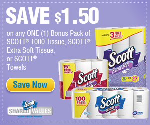 $1.50 on Scott Paper Towels or Toilet Tissue Coupon! - Mojosavings.com