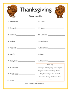 345+ FREE Thanksgiving Printables! - Mojosavings.com