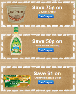 New Printable Coupons from Unilever: Country Crock, Knorr, and Wish ...