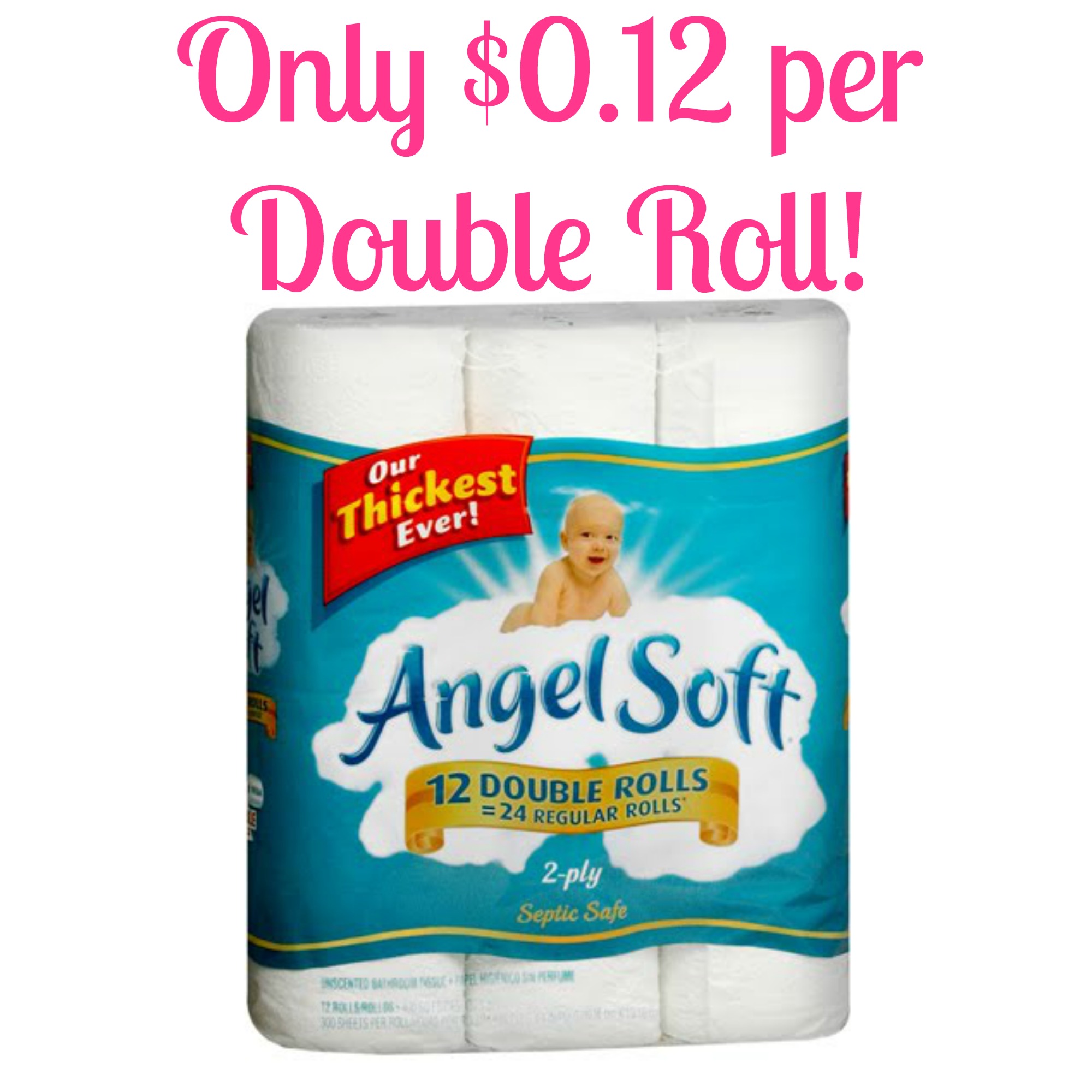 HOT! Angel Soft Toilet Paper Only 0.12 per Double Roll at Target