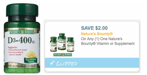 Nature's Bounty Vitamins only $0.65 at CVS - Mojosavings.com