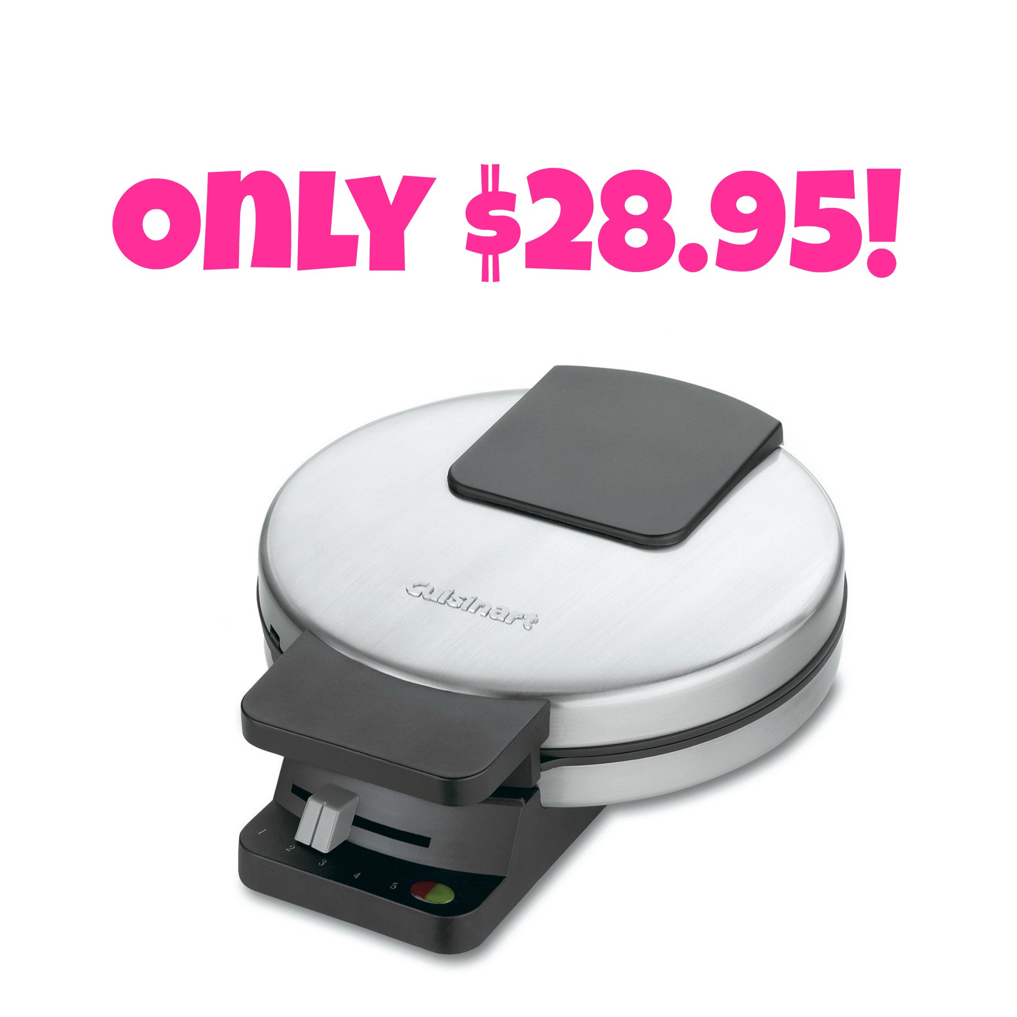 Cuisinart WMRCA Round Classic Waffle Maker Only 28.95 (Reg. 55