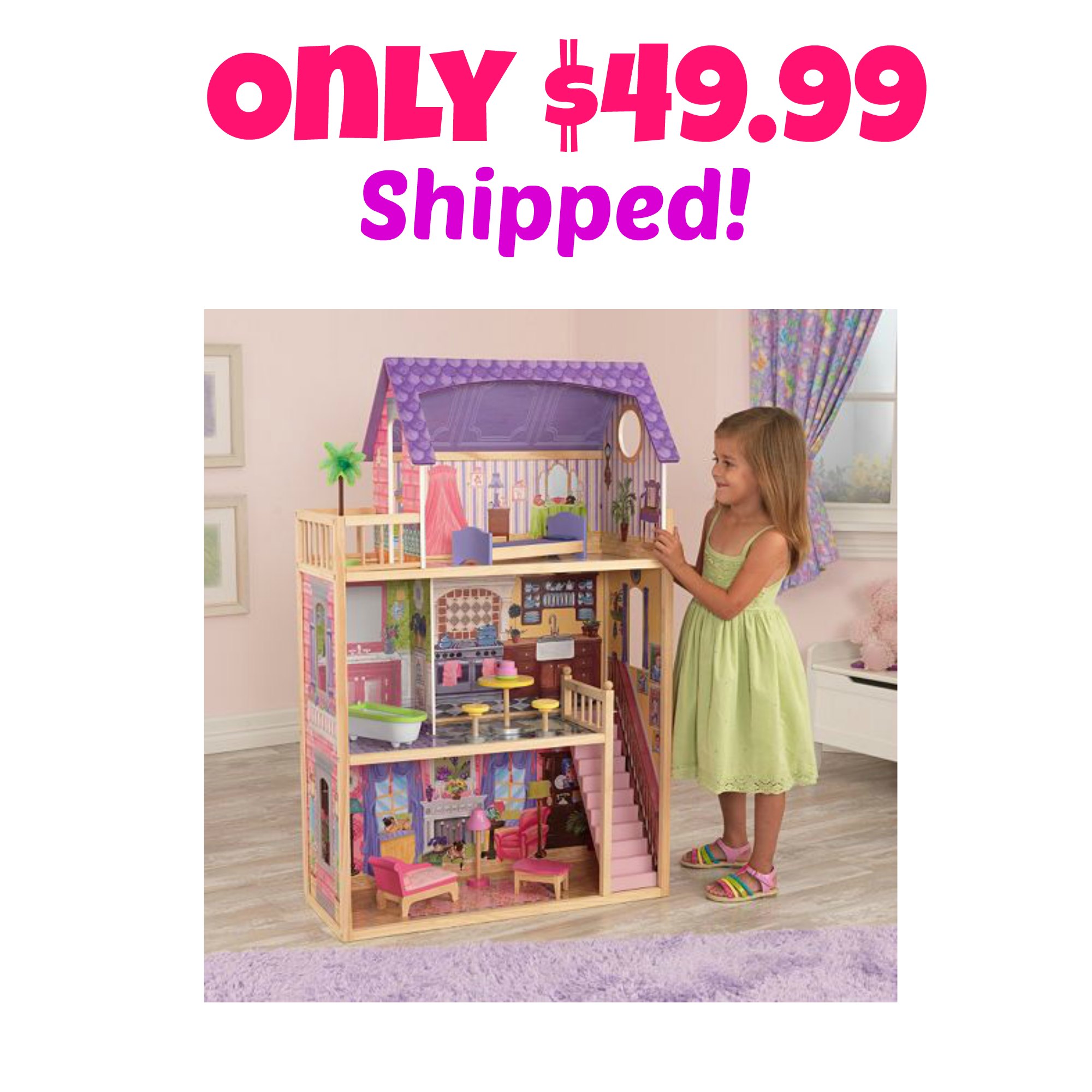 KidKraft Kayla Dollhouse as low as 49.99 Shipped (Reg. 129.99