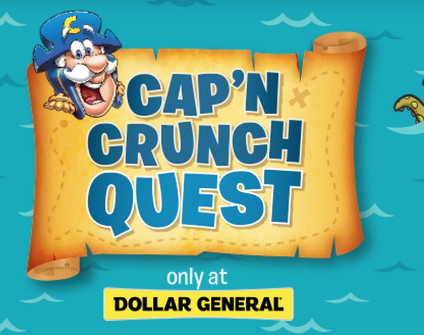 Quaker Oats Cap'n Crunch Quest Instant Win Sweepstakes Win a Dollar