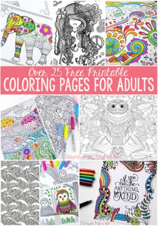 Free Coloring Pages For Teens And Adults - Mojosavings.com