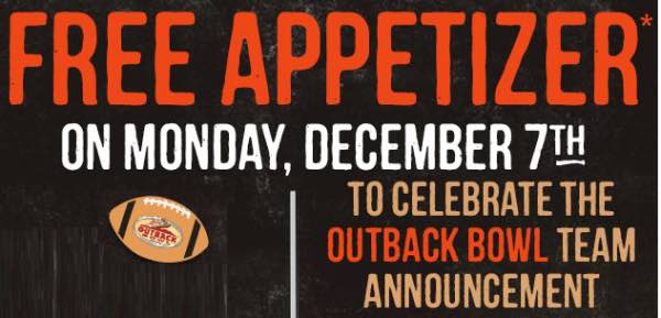 FREE Appetizer At Outback Today Only! - Mojosavings.com