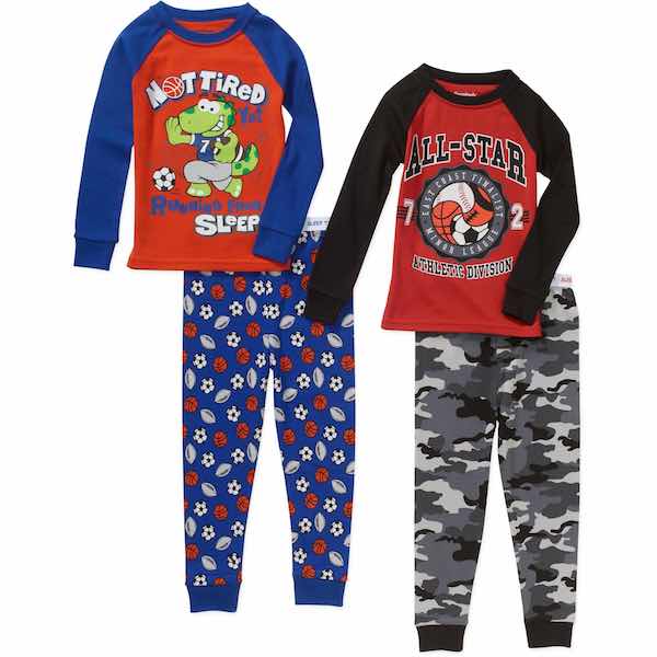 Walmart Garanimals Baby Toddler Boy Cotton Tight Fit Pajamas Only 3.
