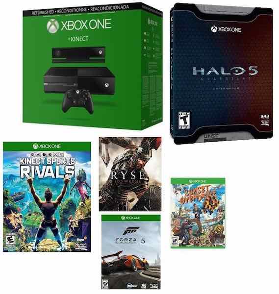 eBay: Microsoft Certified Xbox One 500GB Console w/Kinect and 5 Games ...