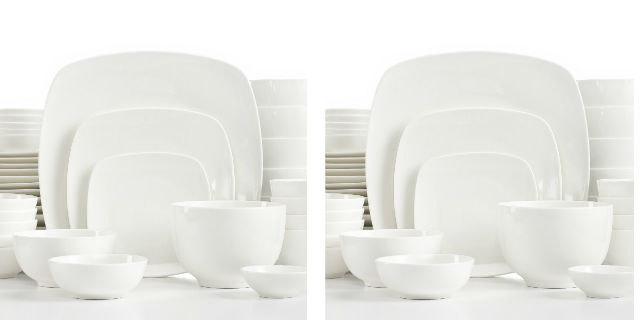 White Elements Hampton 42-Piece Dinnerware Set Only $39.99 + FREE ...