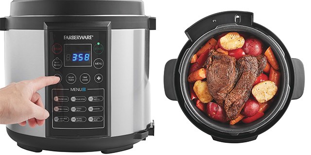 Farberware 6-Quart Digital Pressure Cooker Only $59.84 Shipped (Regularly  $80)