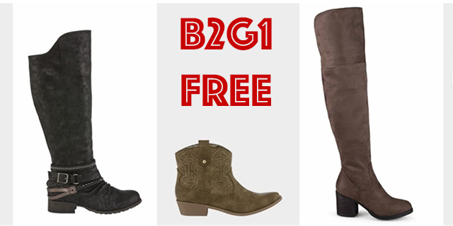 Jcpenney boot sale buy 1 get store 2 free