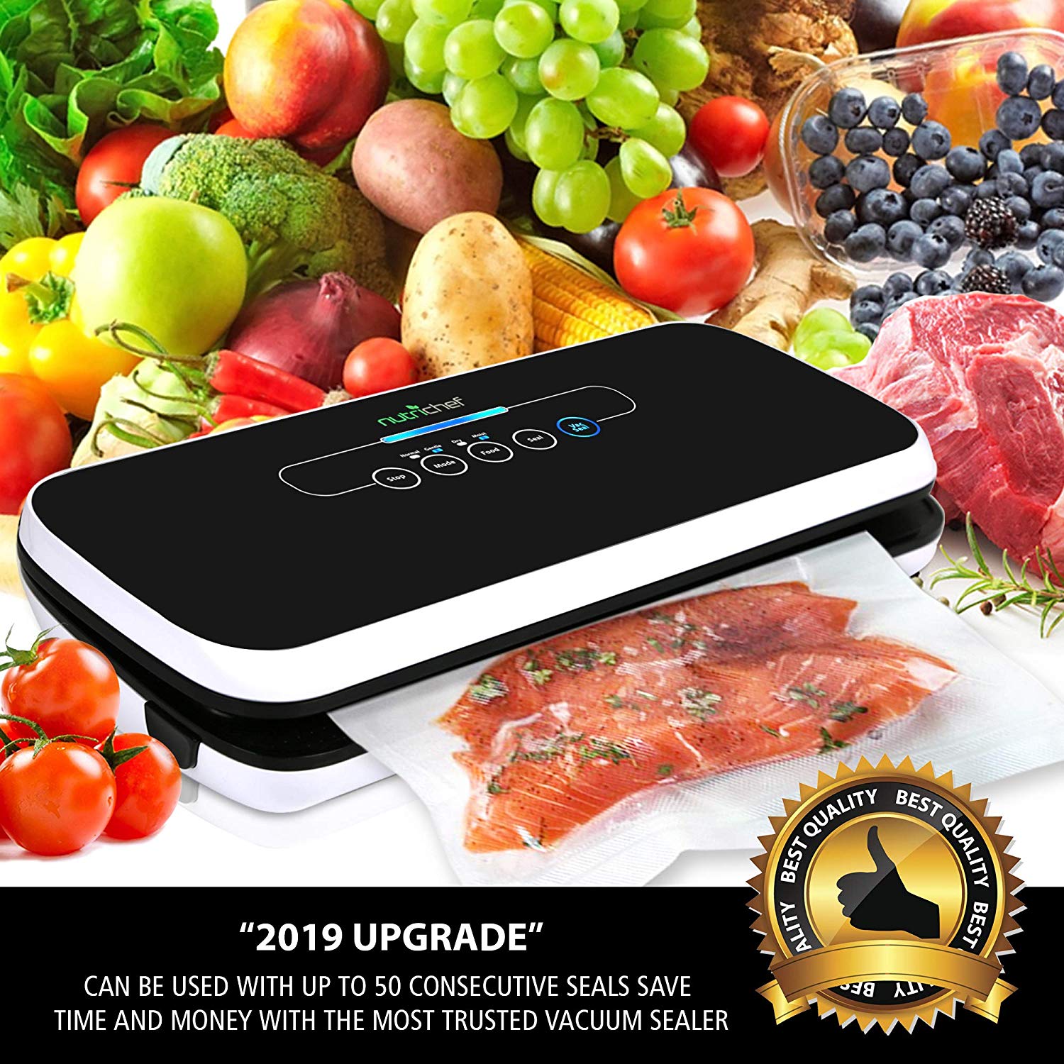 NutriChef Vacuum Sealer 59.99 (REG 99.99)