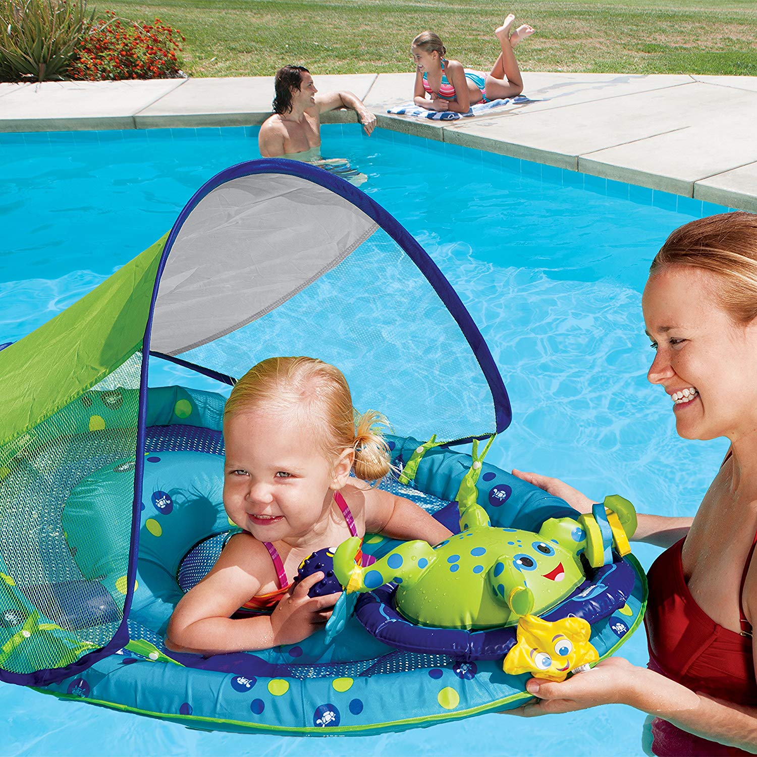 SwimWays Baby Spring Float Activity Center With Canopy $26.73 (REG $39. ...