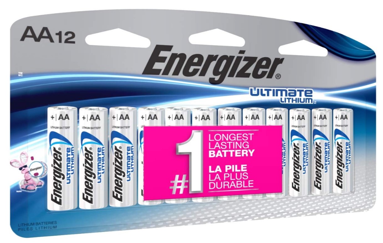 12 Pack Energizer Ultimate Lithium AA Batteries 14.94 (REG 28.99