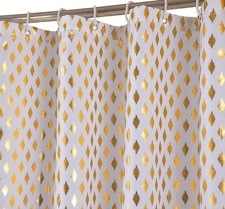 72" YJ YANJUN Gold Foil Shower Curtain 11.30 (REG 18.99