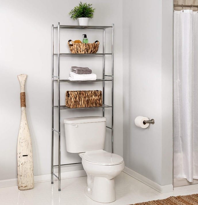HoneyCanDo 4Tier Metal Bathroom Shelf Space Saver 28.98 (REG 61.99