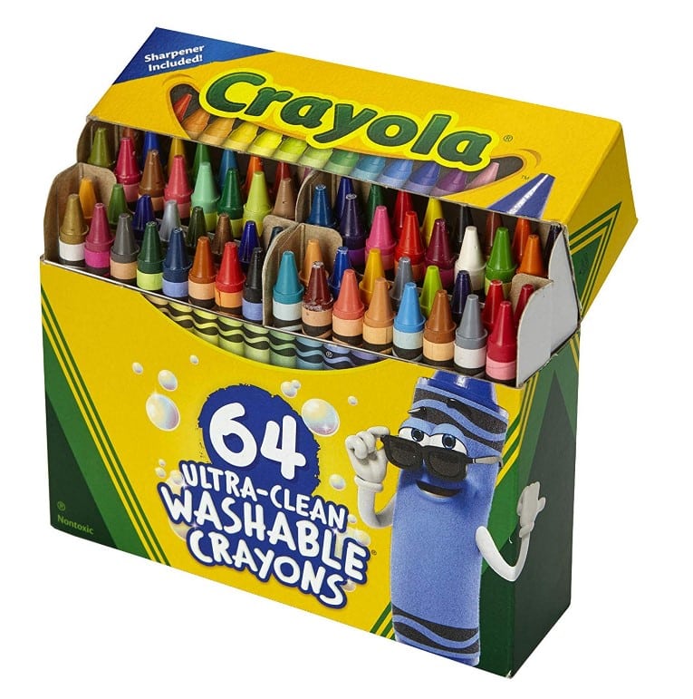 64 CT Crayola Ultra Clean Washable Crayons Pack $6.99 (REG $11.99 ...