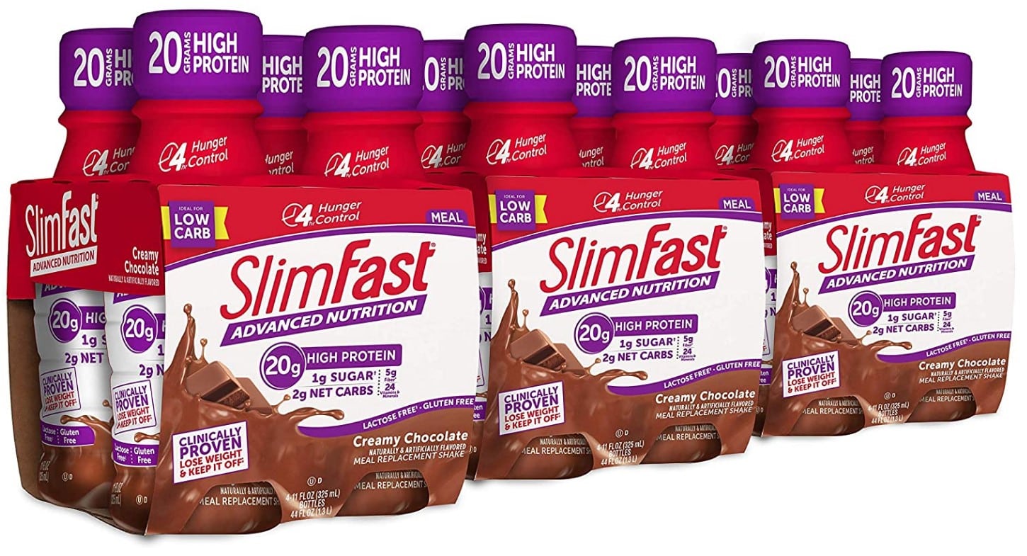 12 CT SlimFast Advanced Nutrition Creamy Chocolate Shake Pack